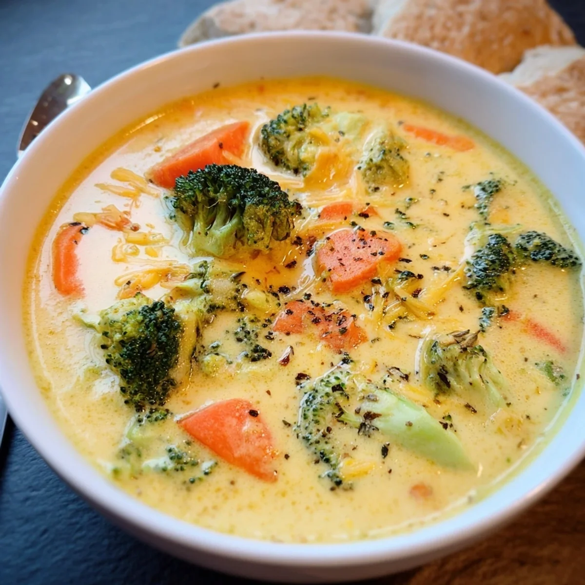Cremige Brokkoli Käse Suppe mit Möhren: Ein Familienschatz