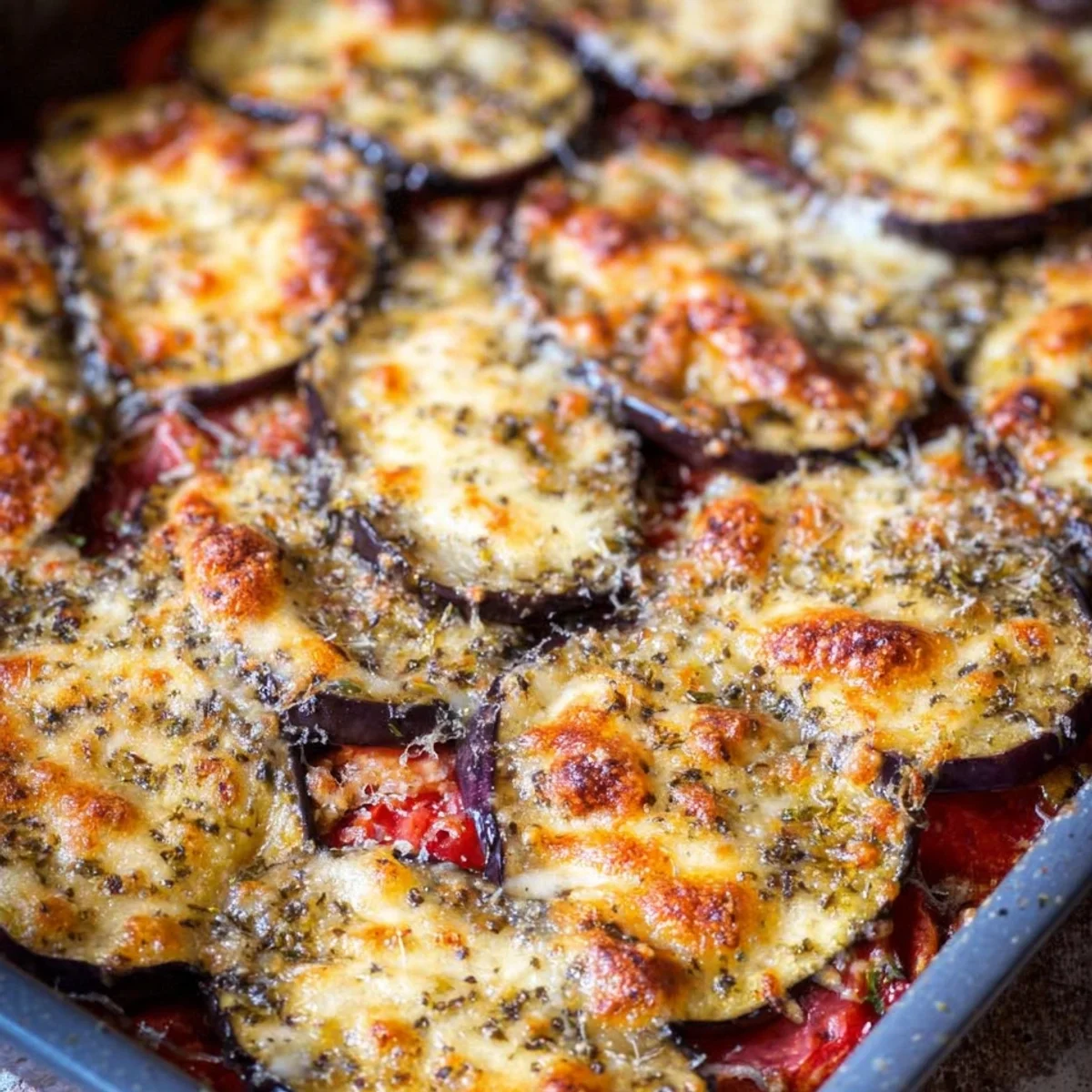 Gebackene Auberginen: Einfaches 4-Zutaten-Rezept