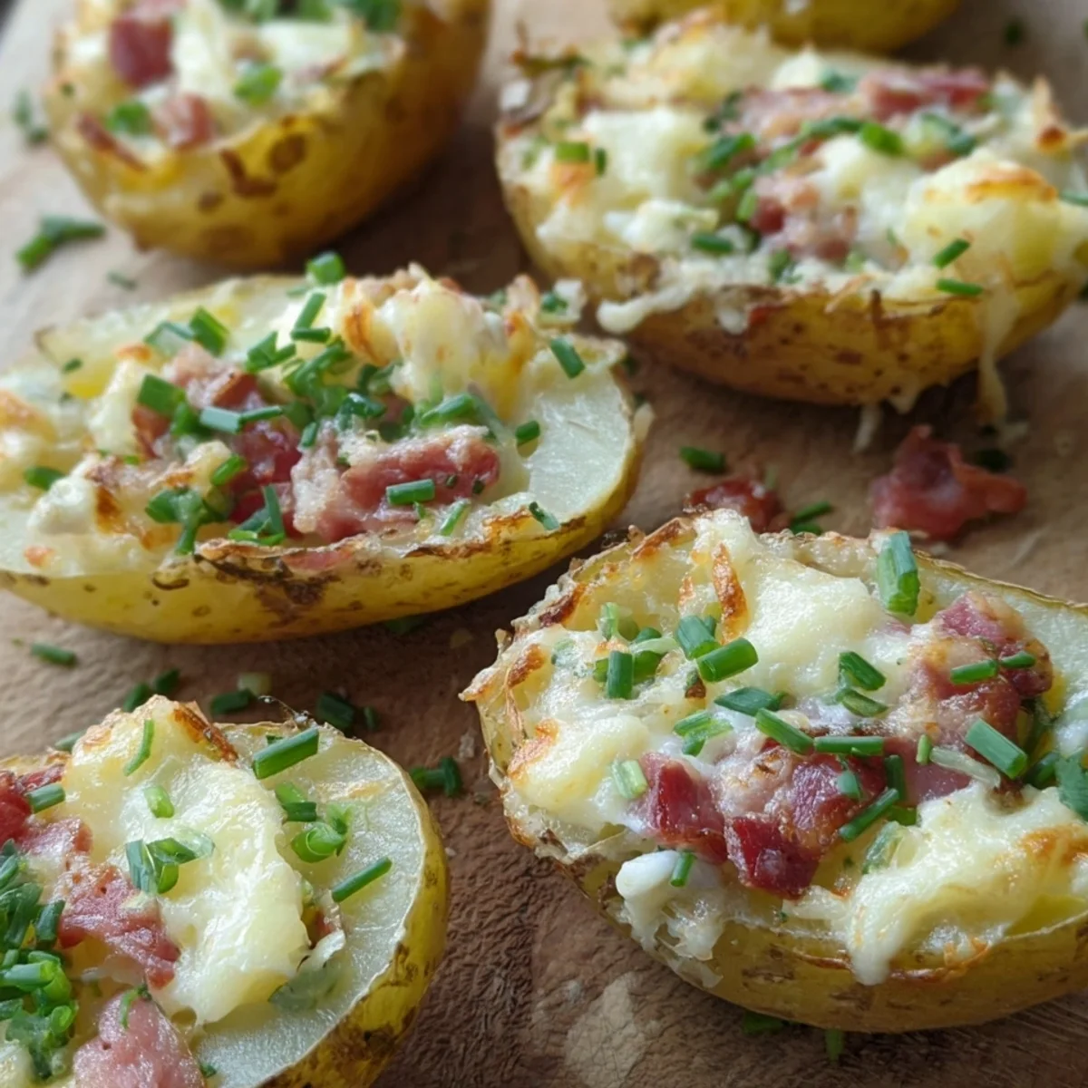 Gefüllte Kartoffeln Flammkuchen Art: Schnelles Familienrezept
