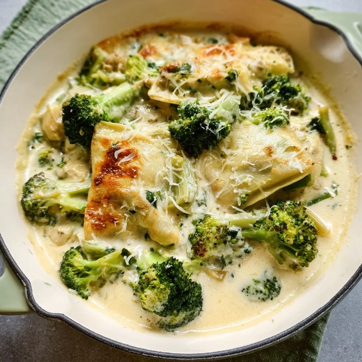 Herzhafter Brokkoli Maultaschen Auflauf