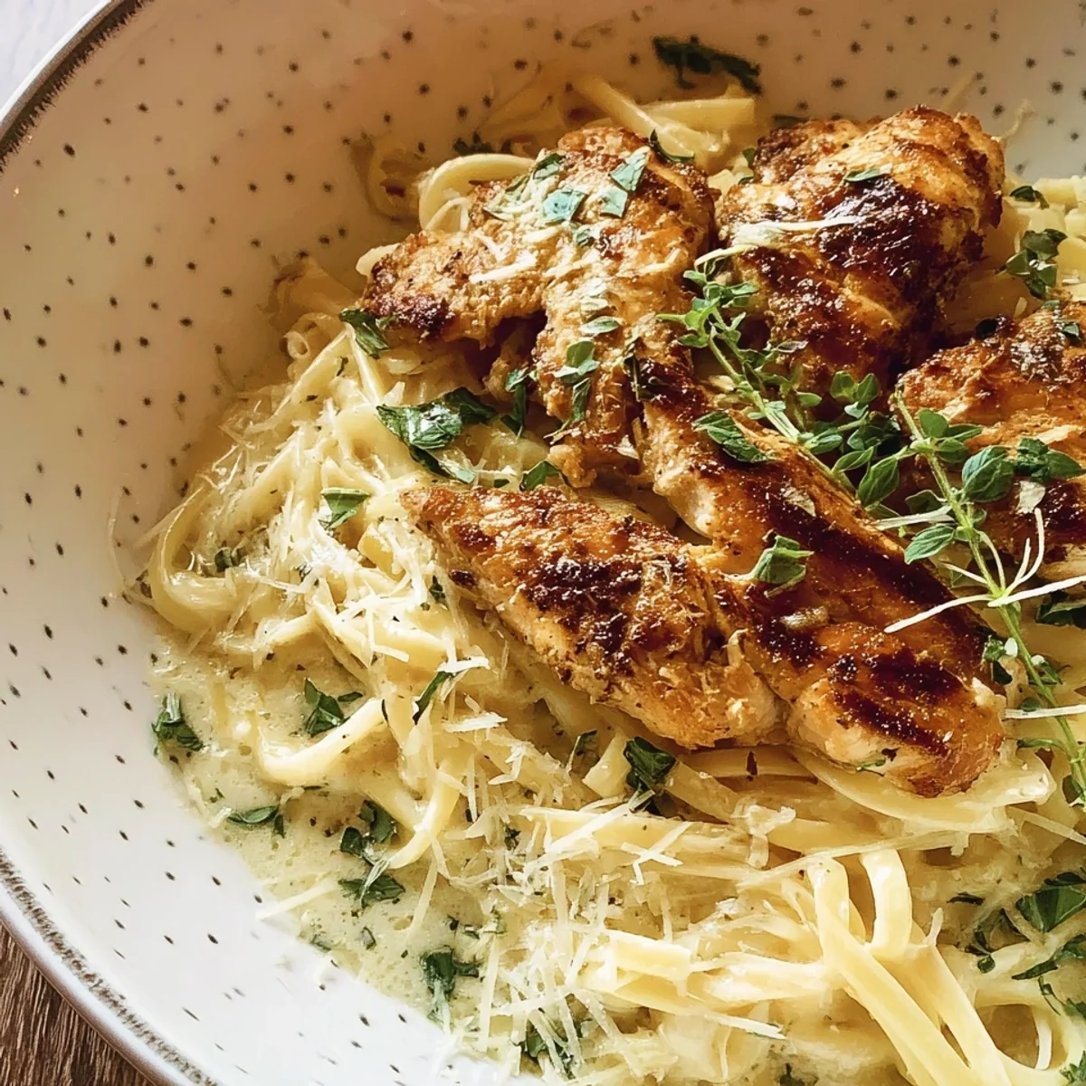 Hähnchen Alfredo Pasta: Cremiges Hauptgericht