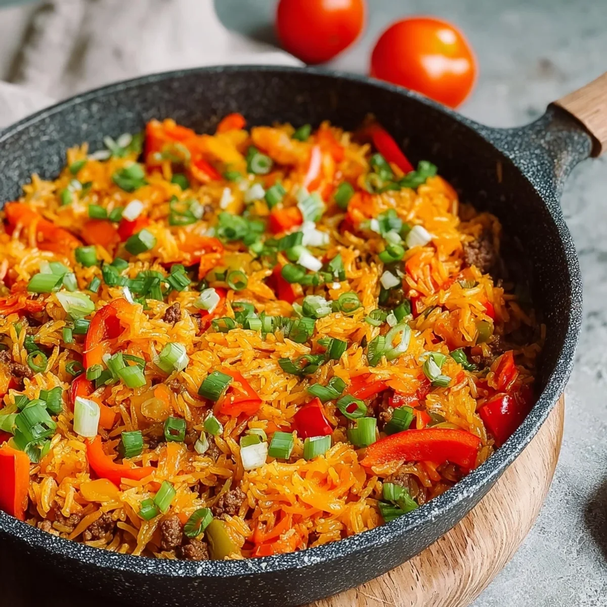 Schnelle Reispfanne mit Paprika: Leckeres Familiengericht