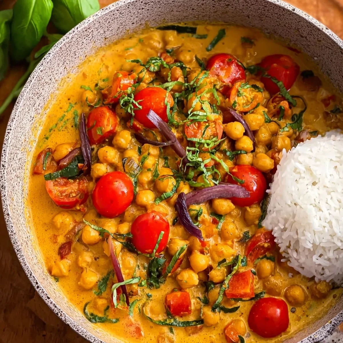 Schnelles Kichererbsencurry mit Kokosmilch Cremig & Würzig