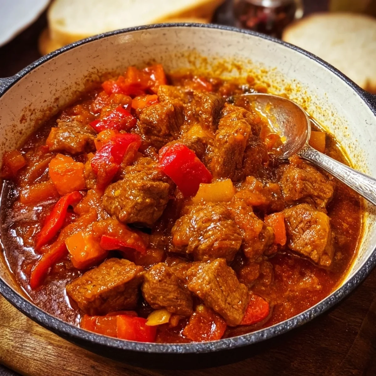 Sächsisches Feuerfleisch: Omas würziges Lammgulasch