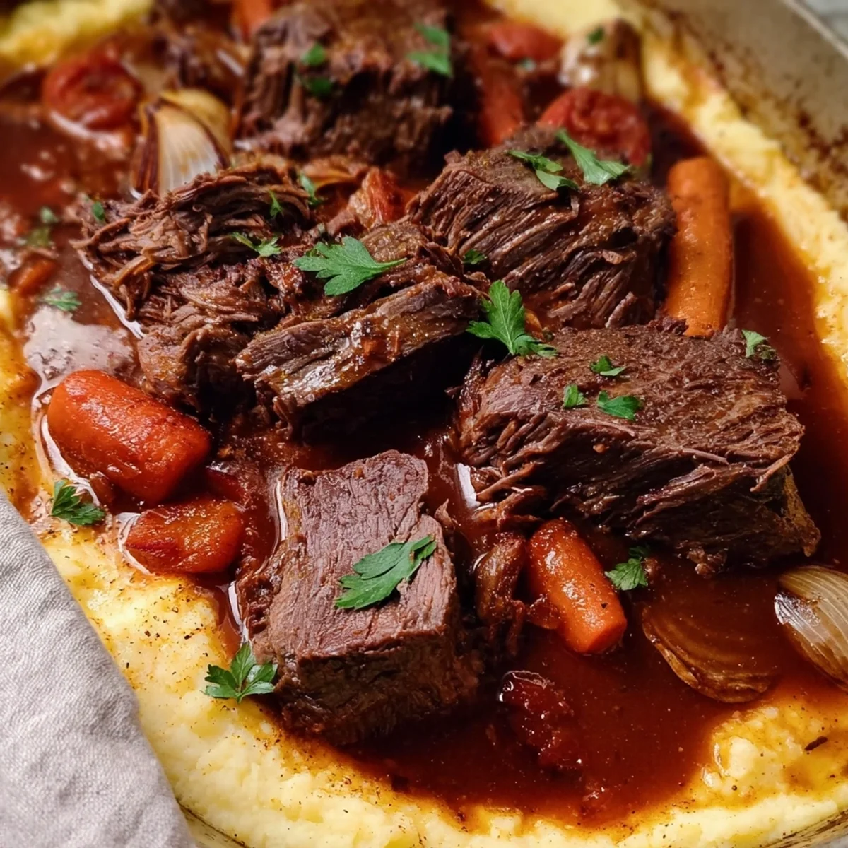 Stracotto di Manzo: Butterzarter Rinderbraten