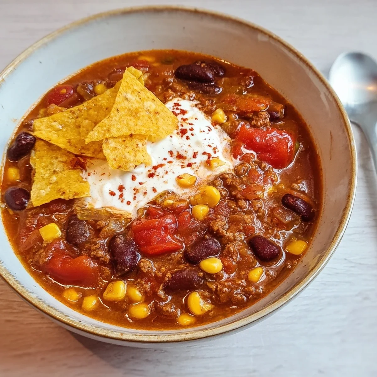 Thermomix Taco Suppe mit Hackfleisch schnell & würzig