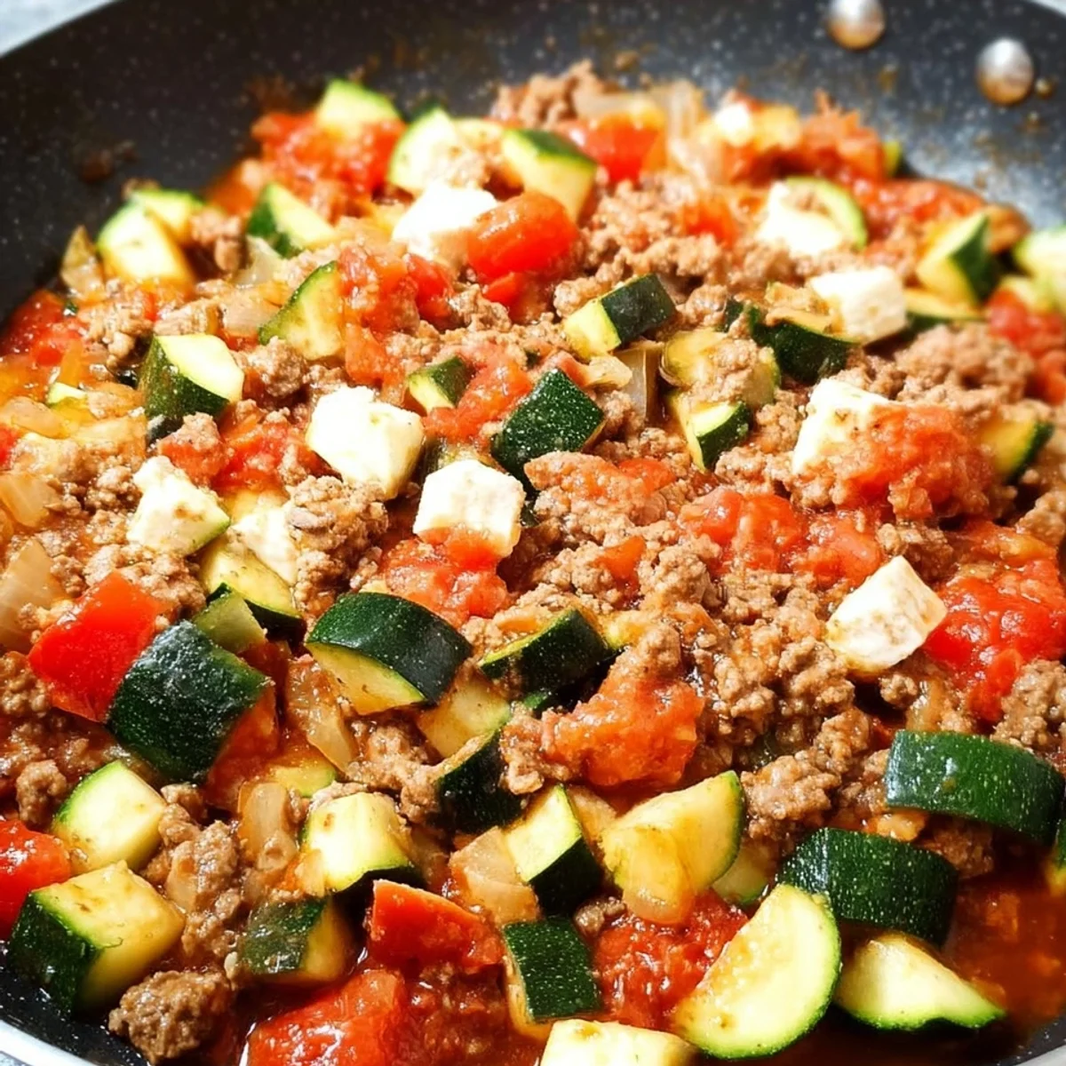 Zucchini Hackfleisch Pfanne: Schnell & Low Carb Rezept