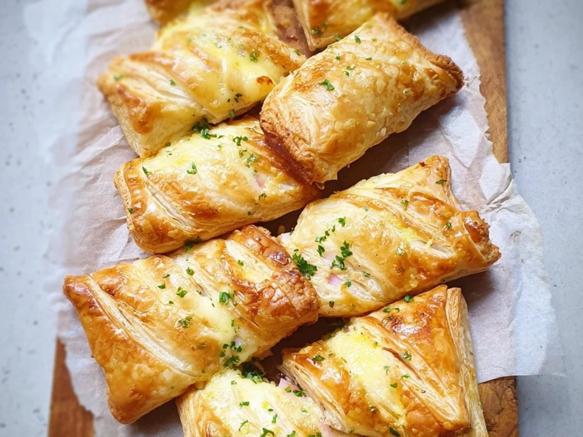 Blätterteigtaschen mit Puten-Schinken & Käse - Bild 2