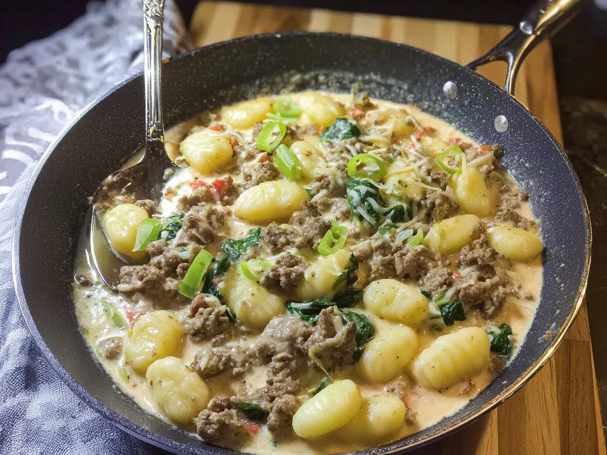 Cremige Gnocchi Hackfleisch Pfanne: Schnell & Herzhaft - Bild 2