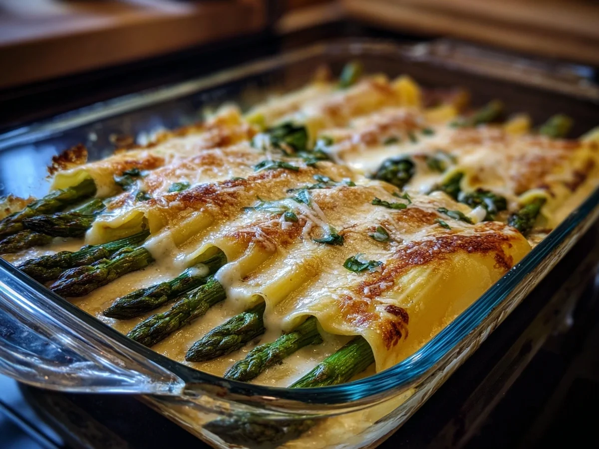 Cremige Spargel Cannelloni: Einfaches Ofenrezept - Bild 1