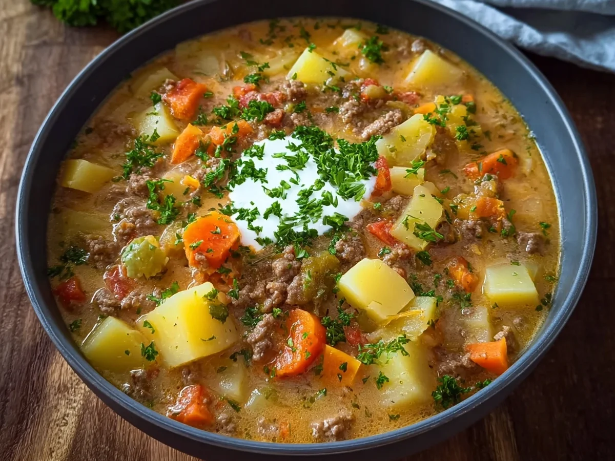 Cremiger Hack-Kartoffel-Kohlrabi-Eintopf - Bild 1