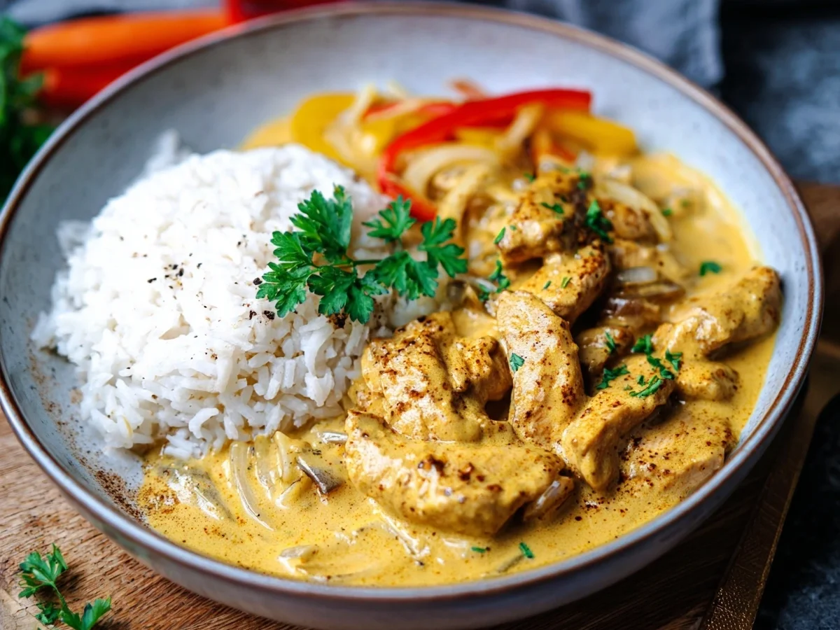 Cremiges Curry-Geschnetzeltes mit Reis Einfach & Lecker - Bild 2