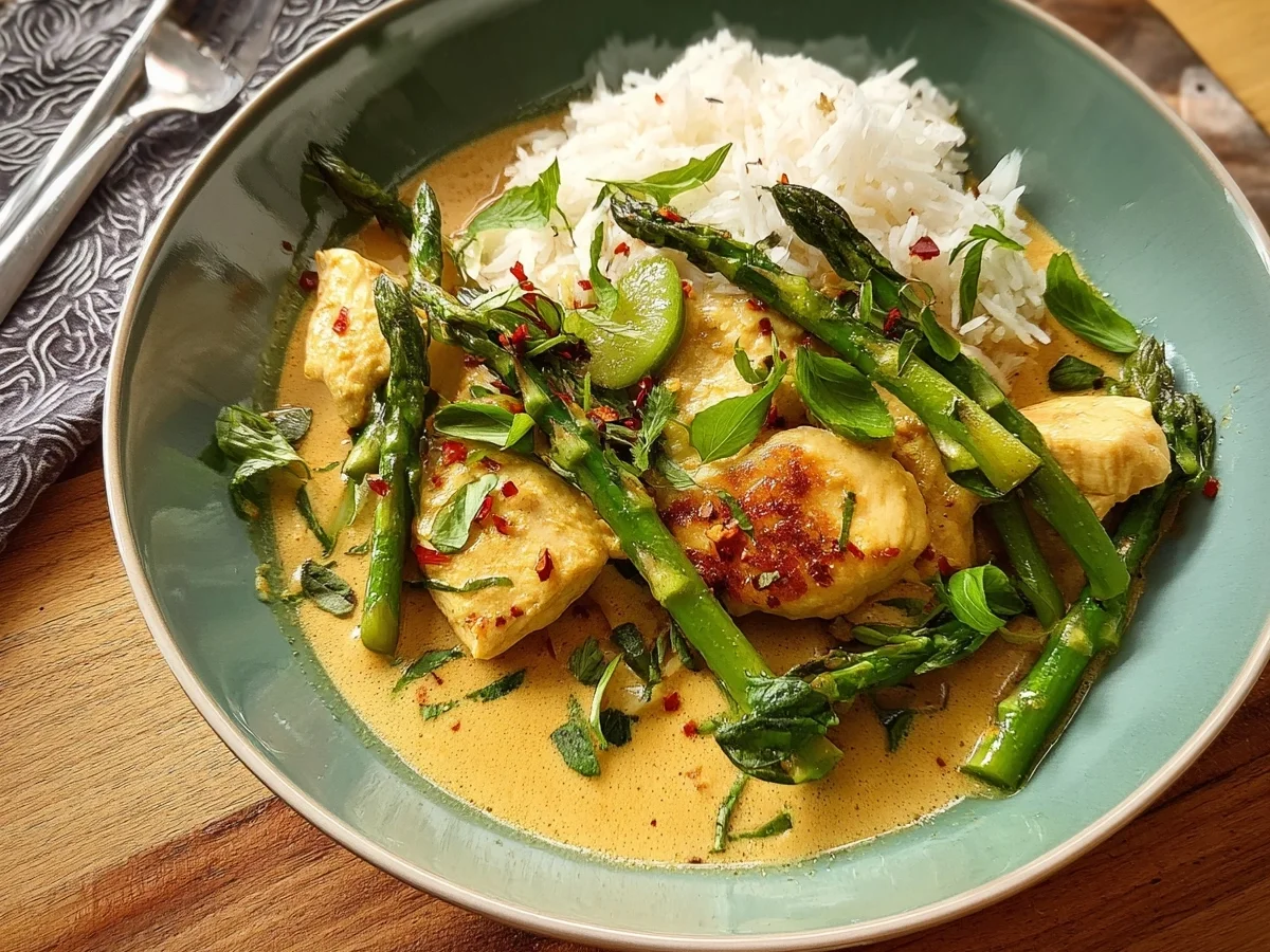Curry-Huhn mit grünem Spargel: Authentisch Thai - Bild 1