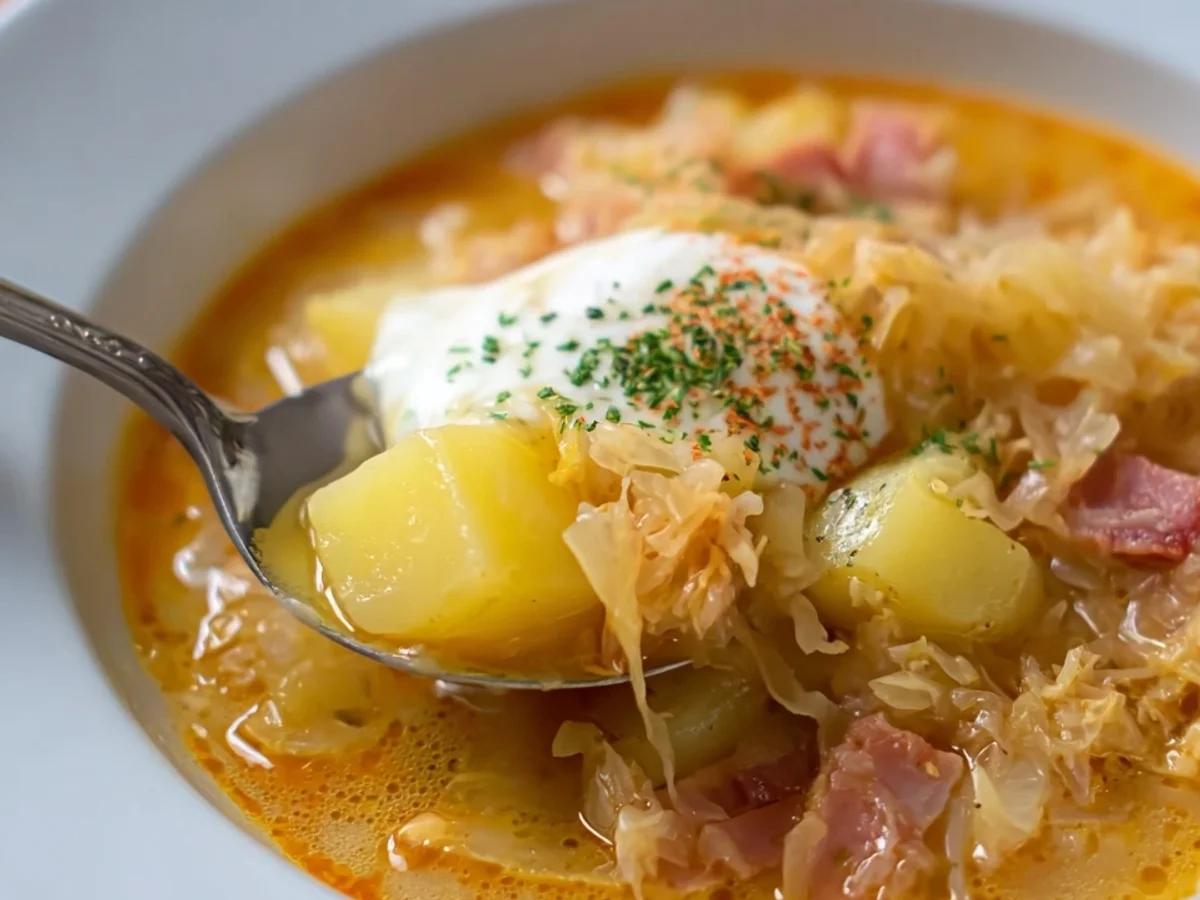 Deftige Sauerkrautsuppe mit Kartoffeln Rezept - Bild 2