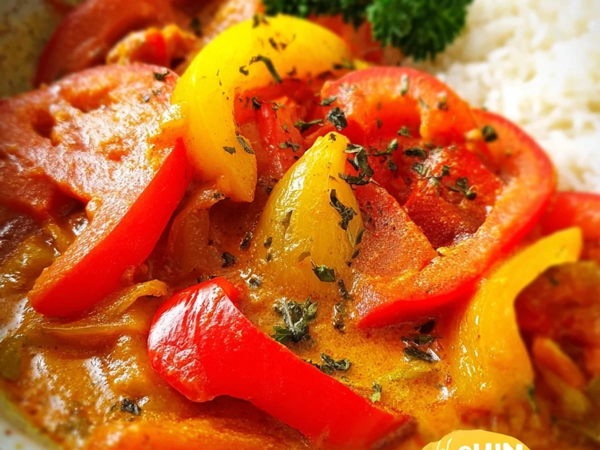 Einfaches veganes Paprika Curry: Schnell zubereitet - Bild 1