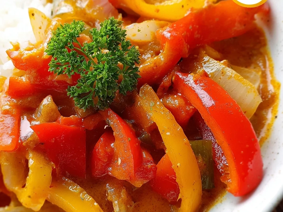 Einfaches veganes Paprika Curry: Schnell zubereitet - Bild 2