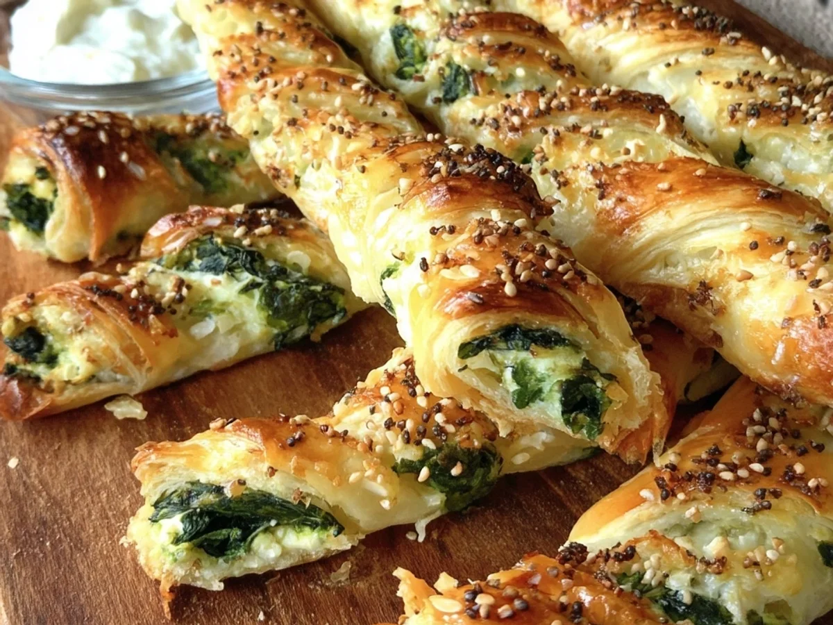 Feta-Spinat-Blätterteigstangen: Knusprig & Schnell Gebacken - Bild 2