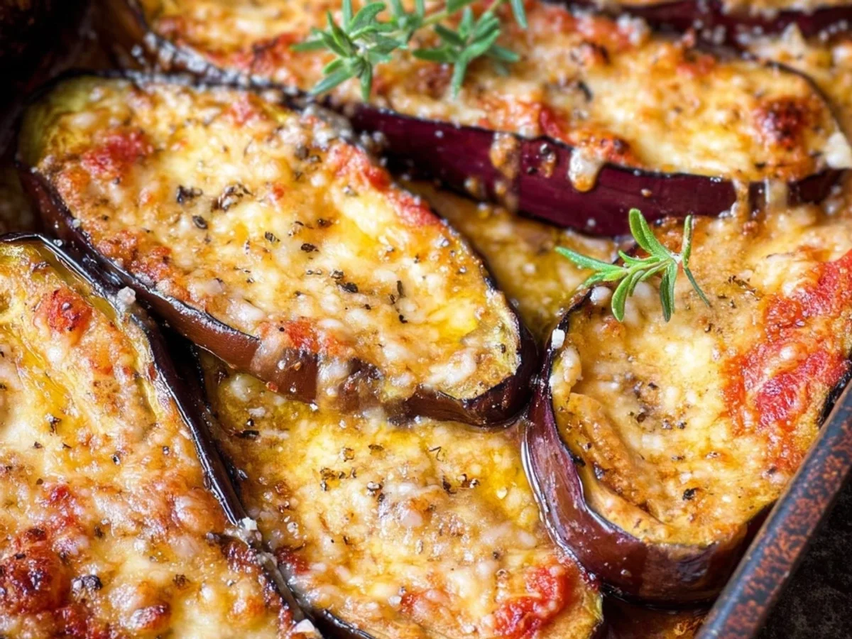 Gebackene Auberginen: Einfaches 4-Zutaten-Rezept - Bild 1