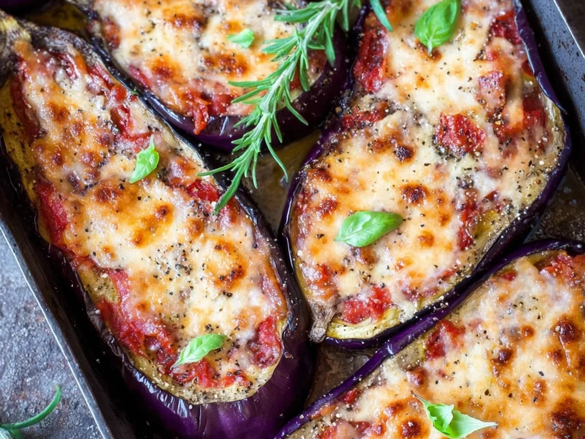 Gebackene Auberginen: Einfaches 4-Zutaten-Rezept - Bild 2