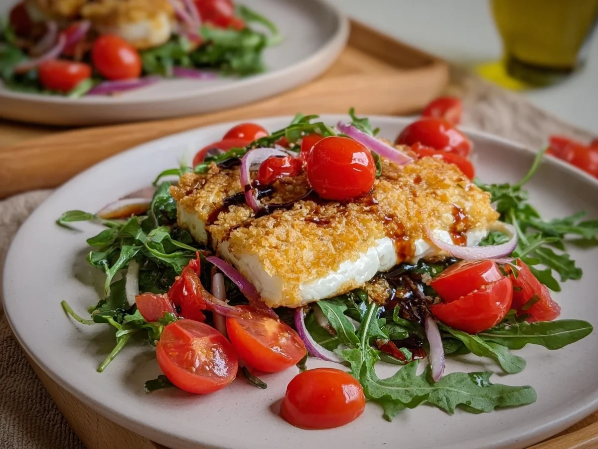 Gebackener Feta auf Rucolasalat: Schnell & Vegetarisch - Bild 2