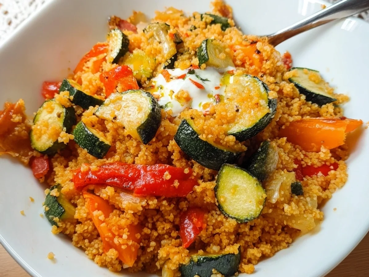 Gesunde Bulgurpfanne mit Gemüse: Fitness-Rezept - Bild 1
