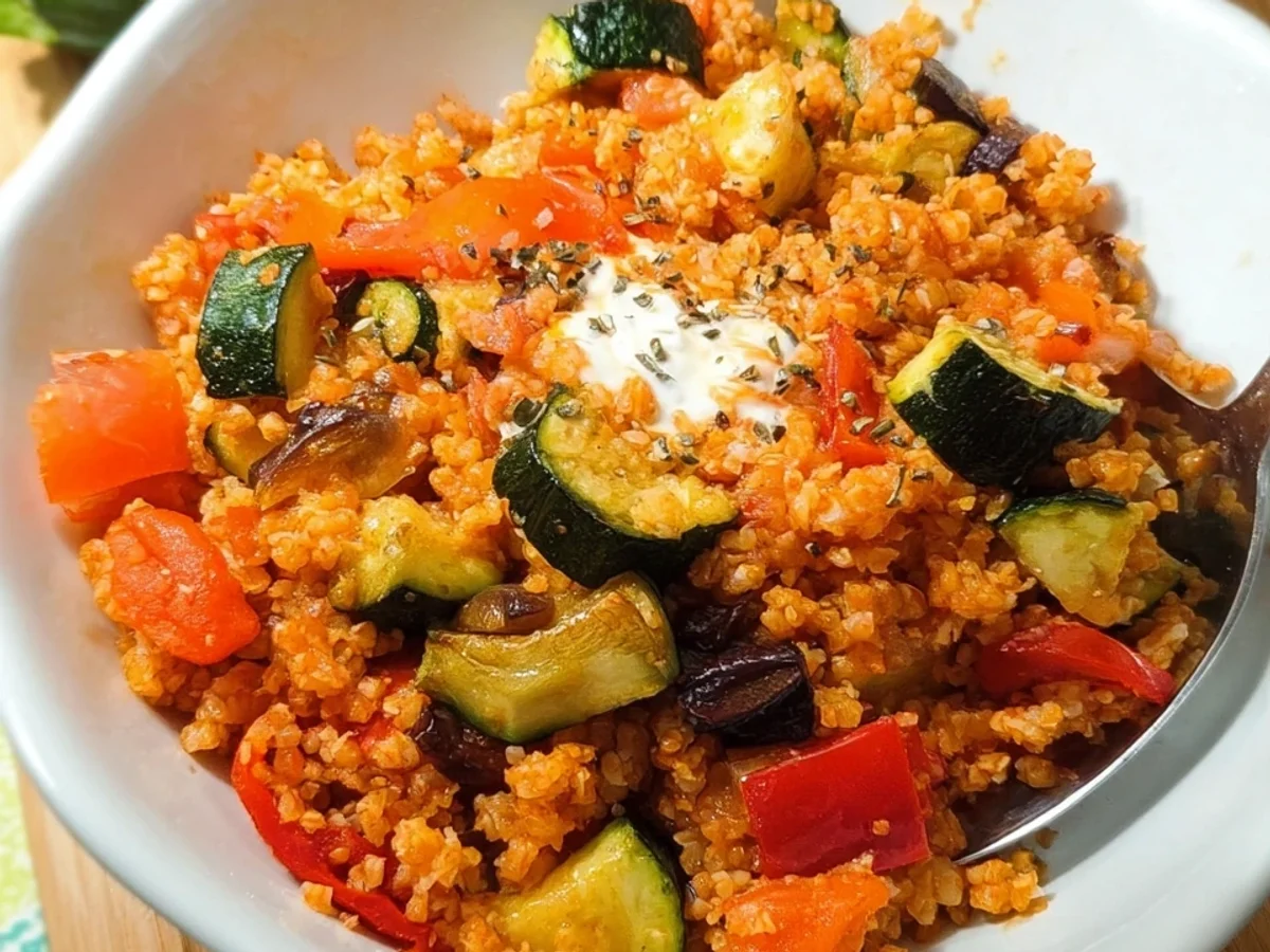 Gesunde Bulgurpfanne mit Gemüse: Fitness-Rezept - Bild 2