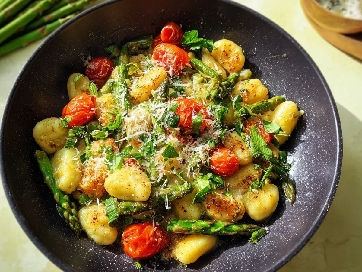 Gnocchi Pfanne mit grünem Spargel: Schnell & Lecker - Bild 1