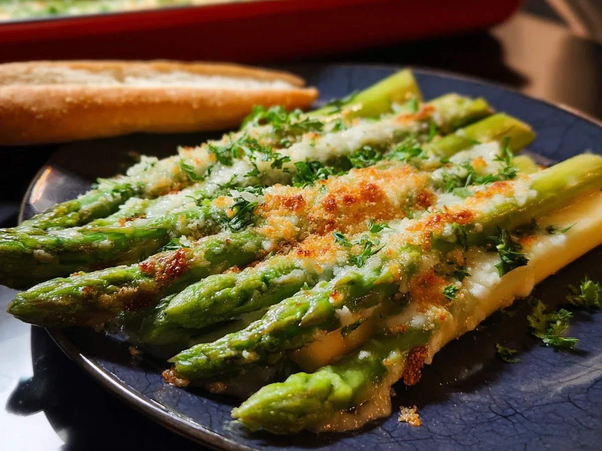 Grüner Spargel mit Parmesan-Kruste: Einfache Beilage - Bild 1