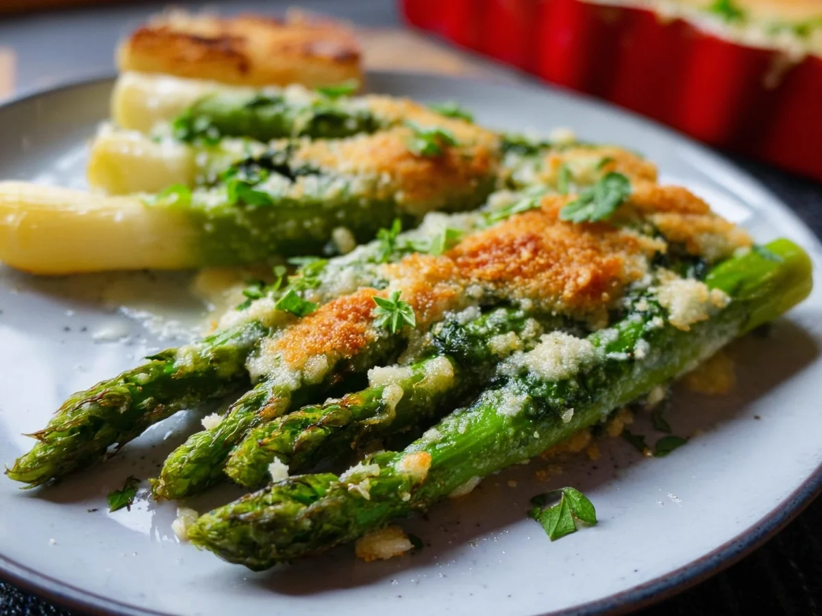 Grüner Spargel mit Parmesan-Kruste: Einfache Beilage - Bild 2