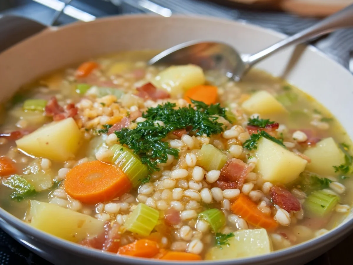 Herzhafte Graupensuppe mit Gemüse - Bild 1