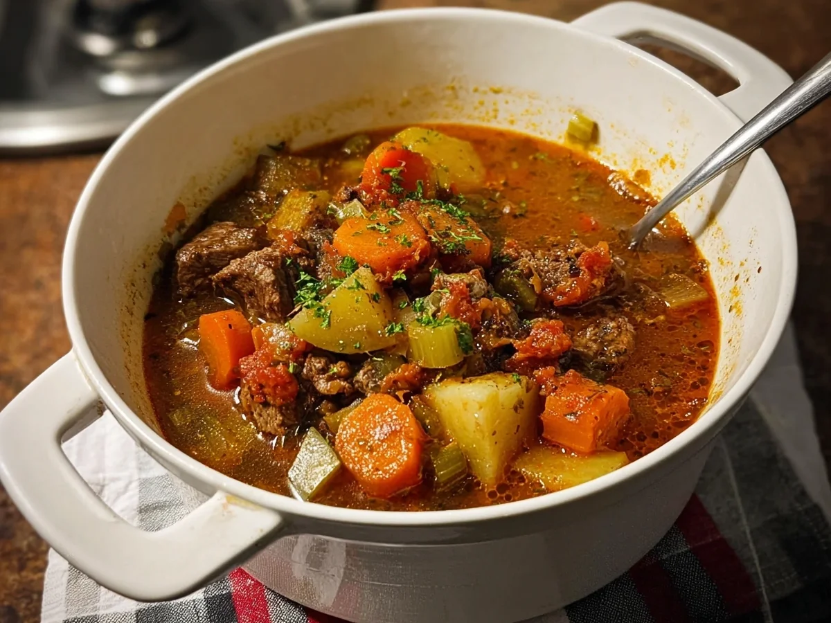 Herzhafte Rindfleisch-Gemüse-Suppe à la Martin Liebe - Bild 1