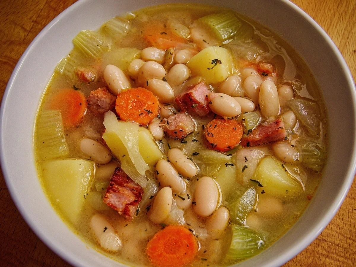 Herzhafte Weiße Bohnensuppe Deftiger Eintopf - Bild 2