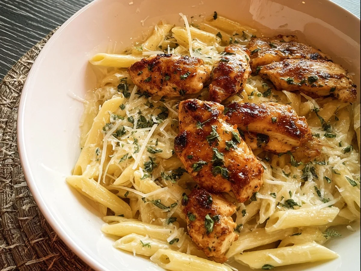 Hähnchen Alfredo Pasta: Cremiges Hauptgericht - Bild 2
