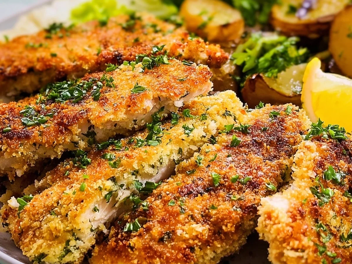 Hähnchen-Schnitzelstreifen mit Kräuterpanade - Bild 2