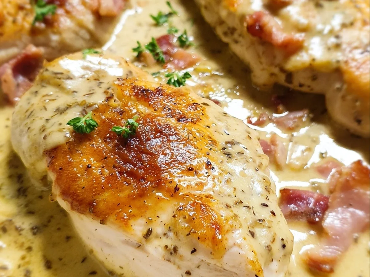 Honig-Senf-Hähnchen mit Truthahnschinken Cremig & Schnell - Bild 2
