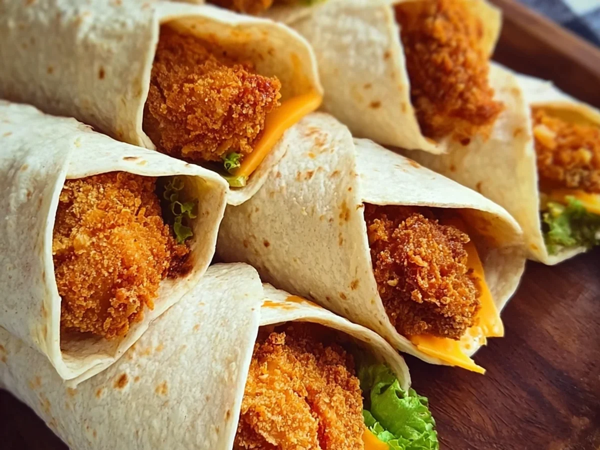 Knusprige Mini Fried Chicken Wraps für deine Party - Bild 1