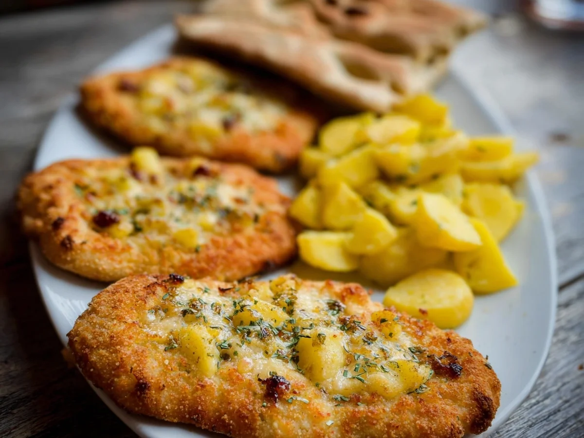 Knusprige Schwäbische Dinnete mit Kartoffeln & Käse - Bild 2