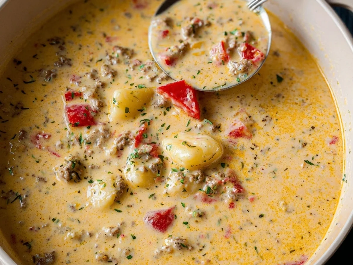 Käse-Hack-Gnocchi-Suppe: Cremiger Suppengenuss - Bild 2