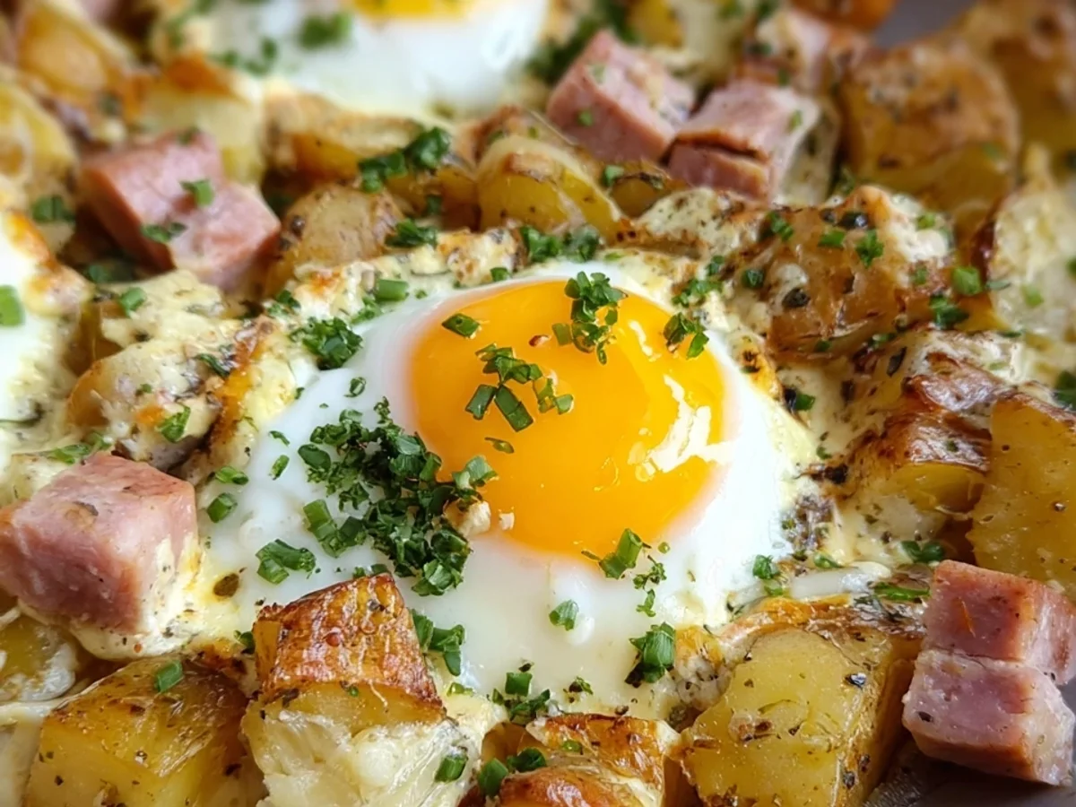 Leberkäse-Kartoffelauflauf mit Spiegelei: Herzhaft & deftig - Bild 2