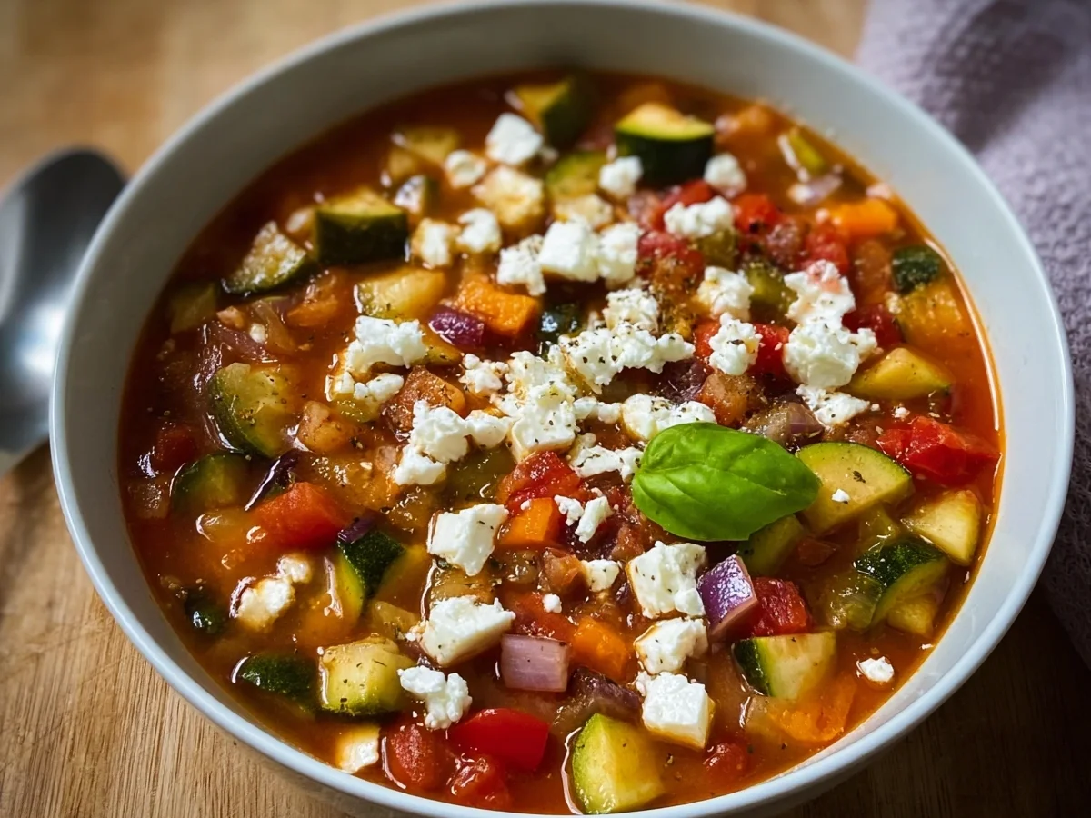 Leichte Ratatouille-Suppe mit Feta: Schnell & Lecker - Bild 1