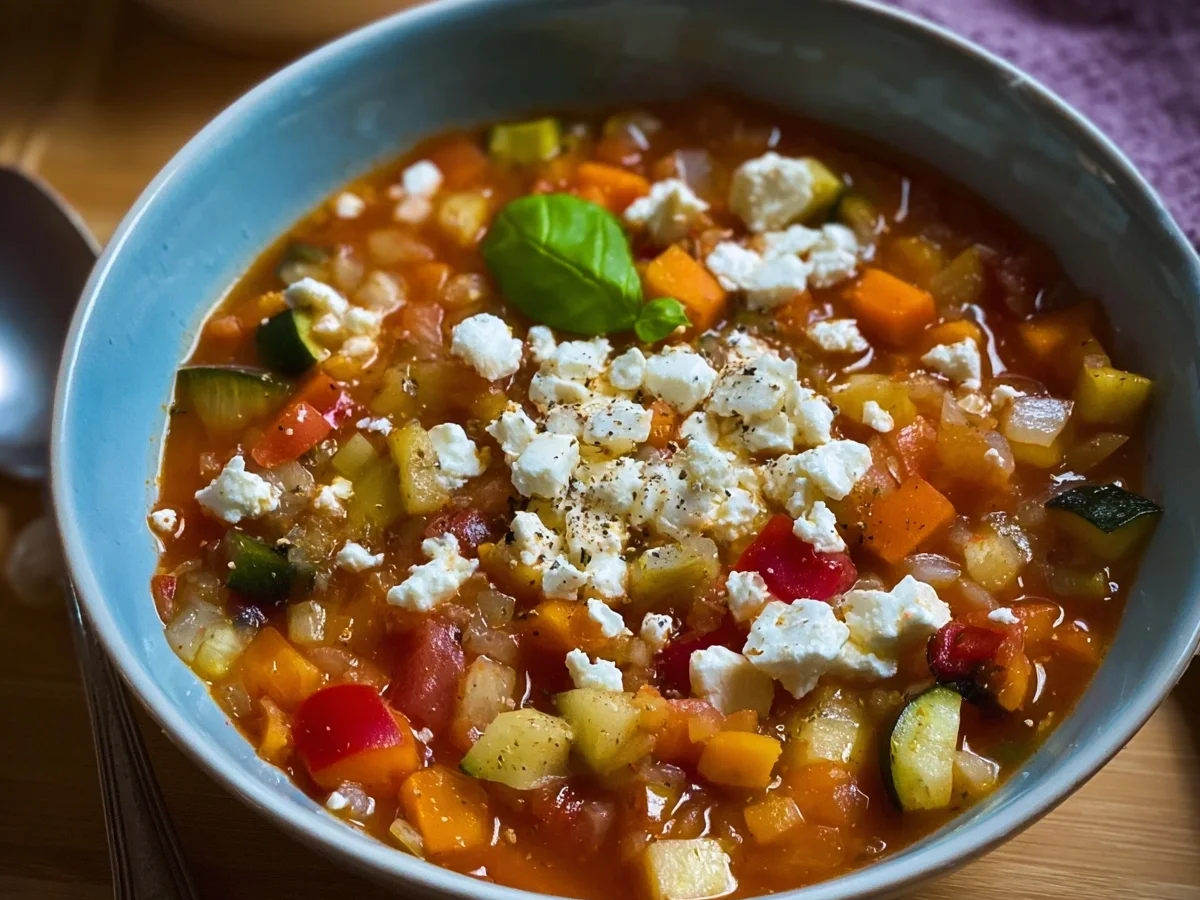 Leichte Ratatouille-Suppe mit Feta: Schnell & Lecker - Bild 2
