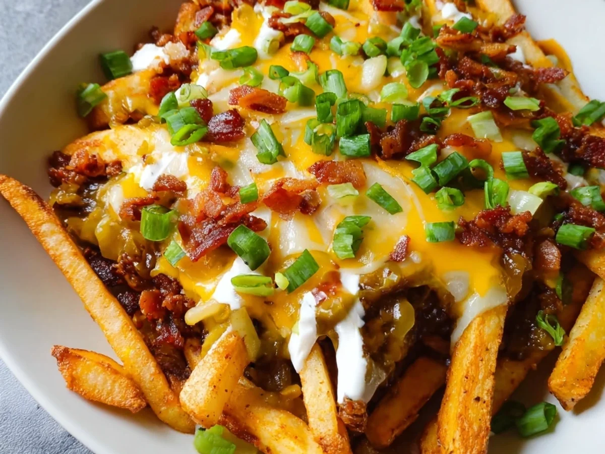 Loaded Fries Rezept: Überbackene Pommes einfach selbst machen - Bild 1