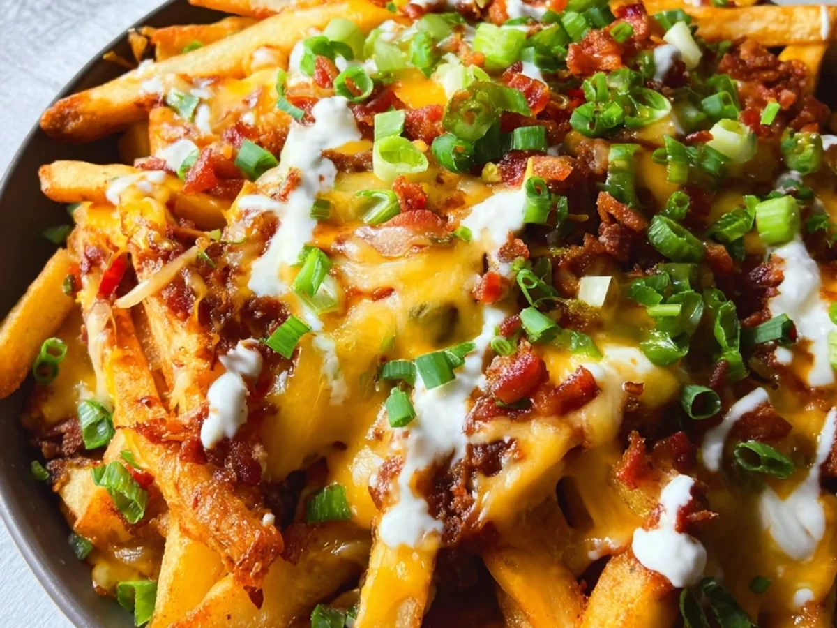 Loaded Fries Rezept: Überbackene Pommes einfach selbst machen - Bild 2