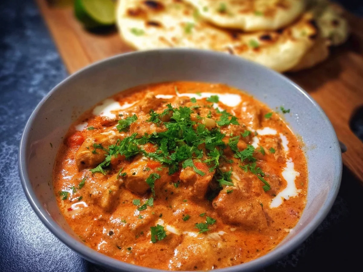 Low Carb Butter Chicken mit Naanbrot Indisch genießen - Bild 1