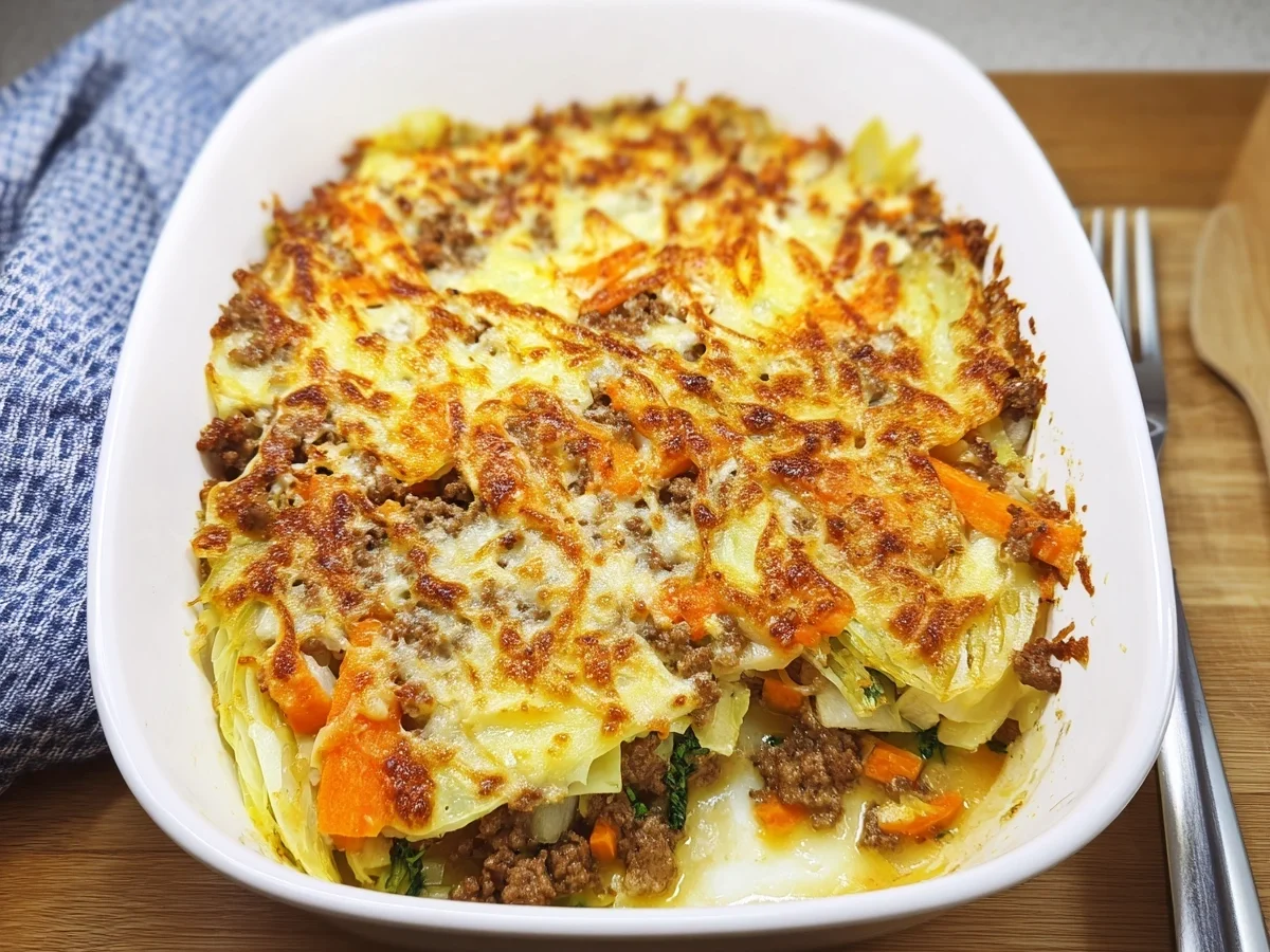 Low Carb Chinakohl-Auflauf mit Hackfleisch & Karotten - Bild 2