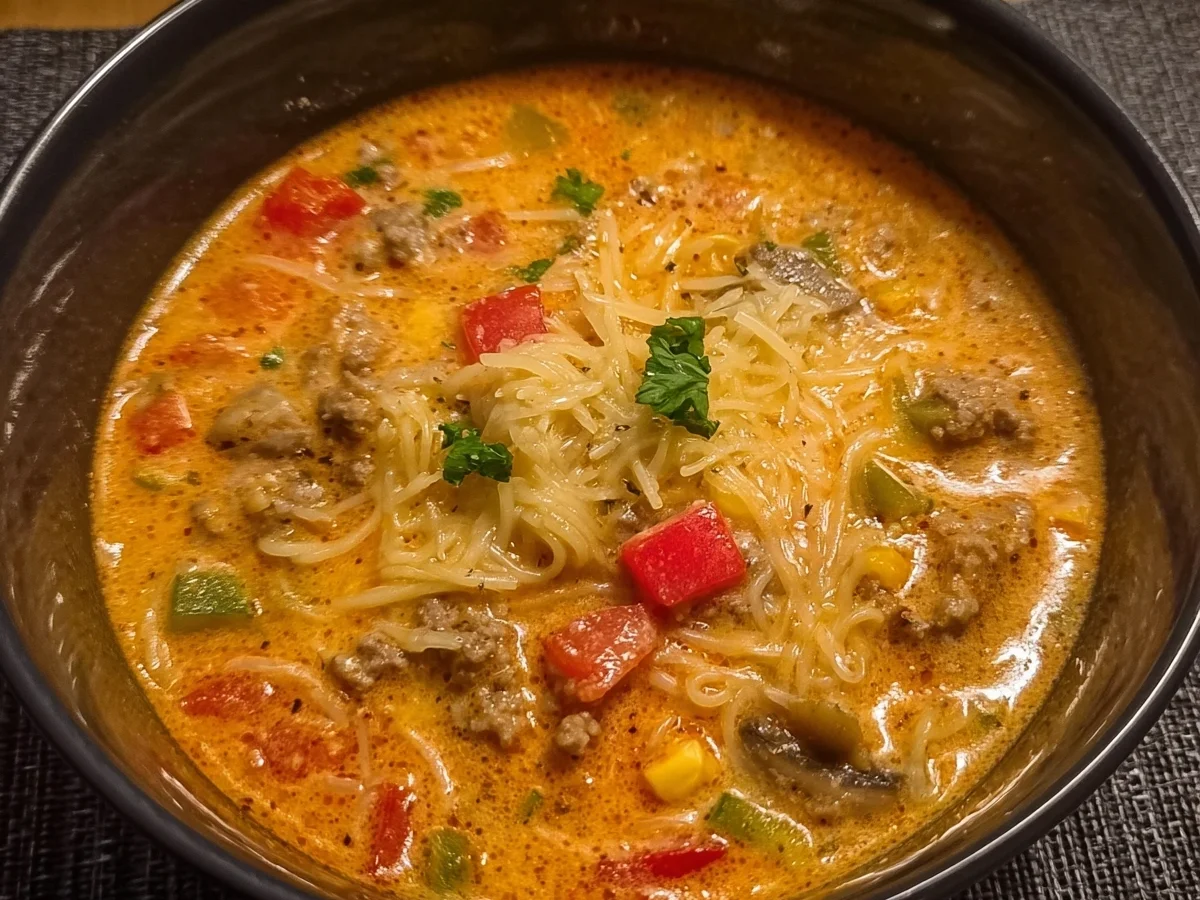 Low Carb Pizzasuppe: Schnell & Einfach im Monsieur Cuisine - Bild 2