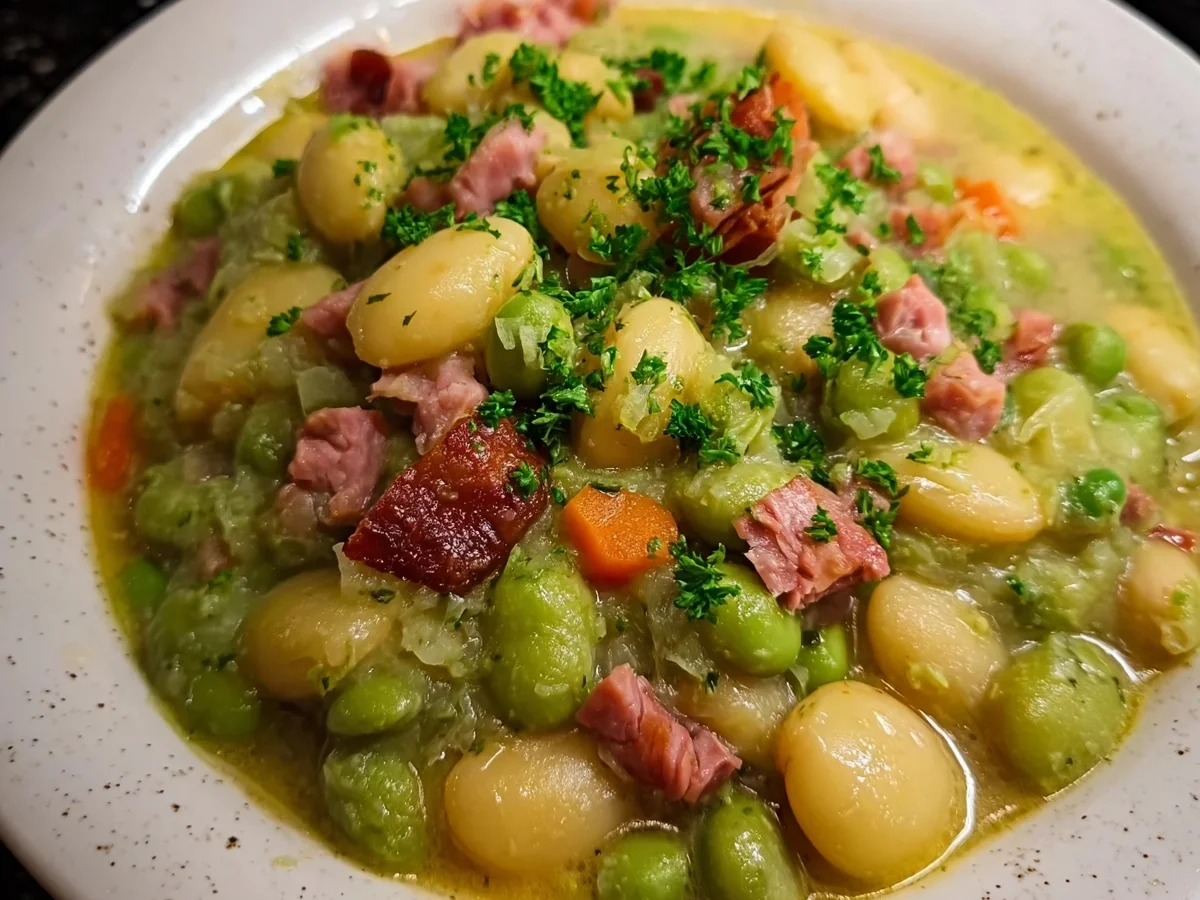 Omas Dicke Bohnen mit Truthahnschinken Rezept - Bild 2