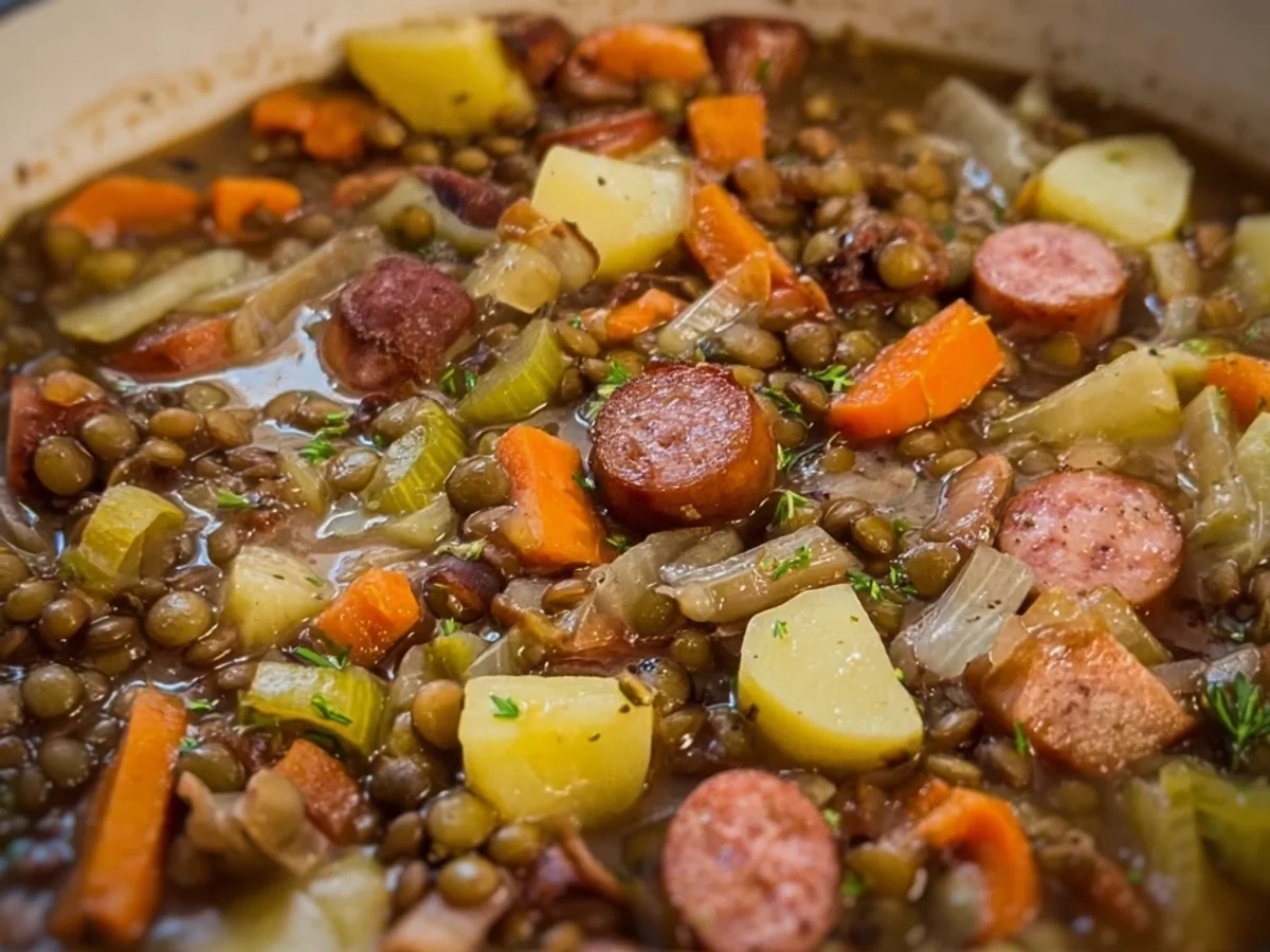 Omas Linsensuppe: Herzhaftes deutsches Familienrezept - Bild 2