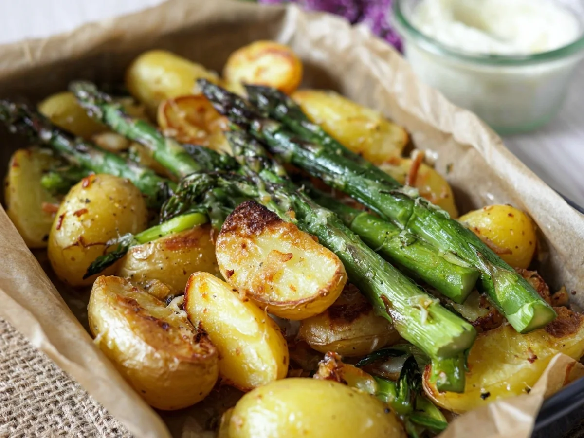 Parmesan-Kartoffeln & Spargel aus dem Ofen - Bild 1