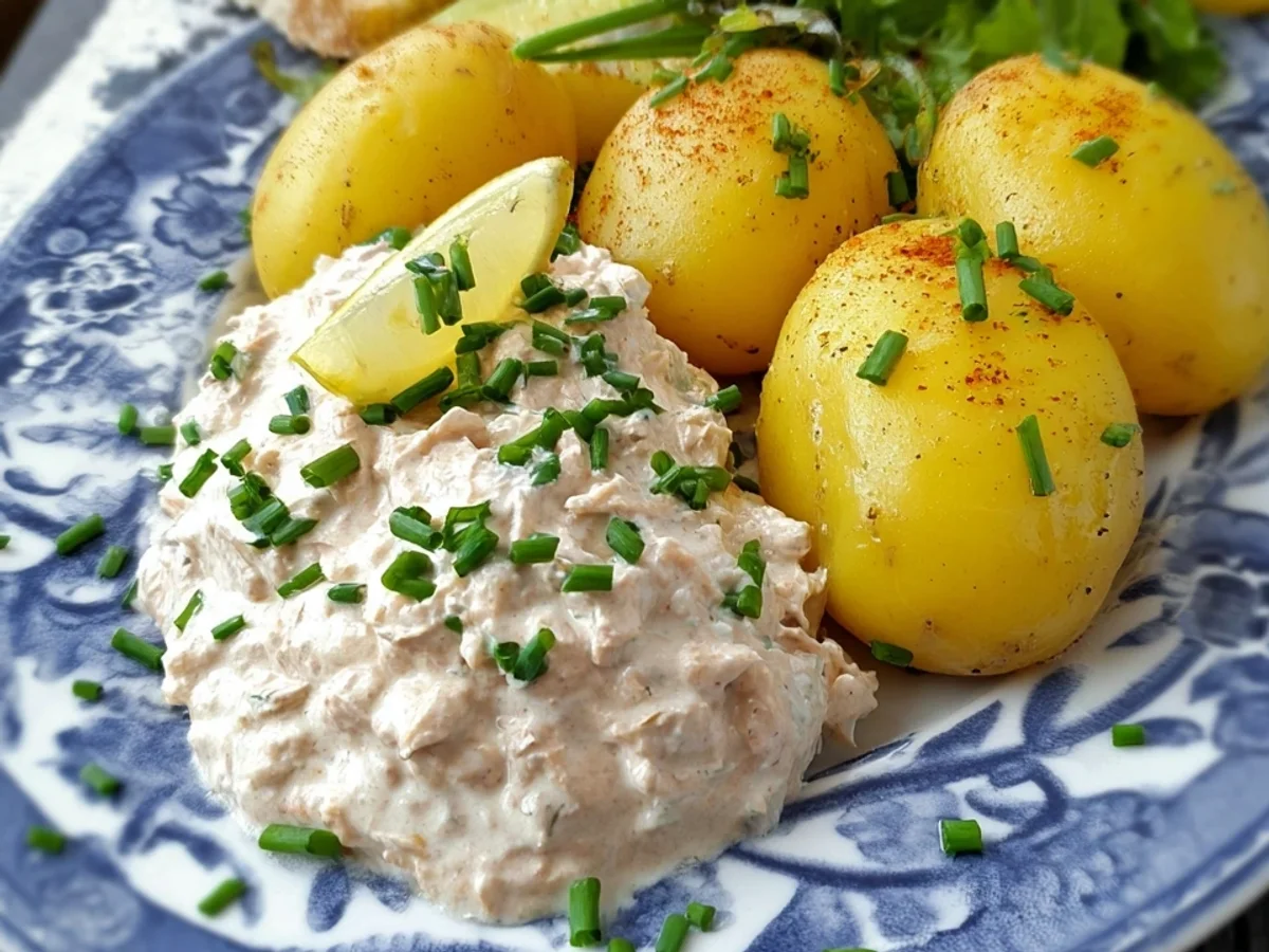 Pellkartoffeln mit cremigem Thunfischquark - Bild 1